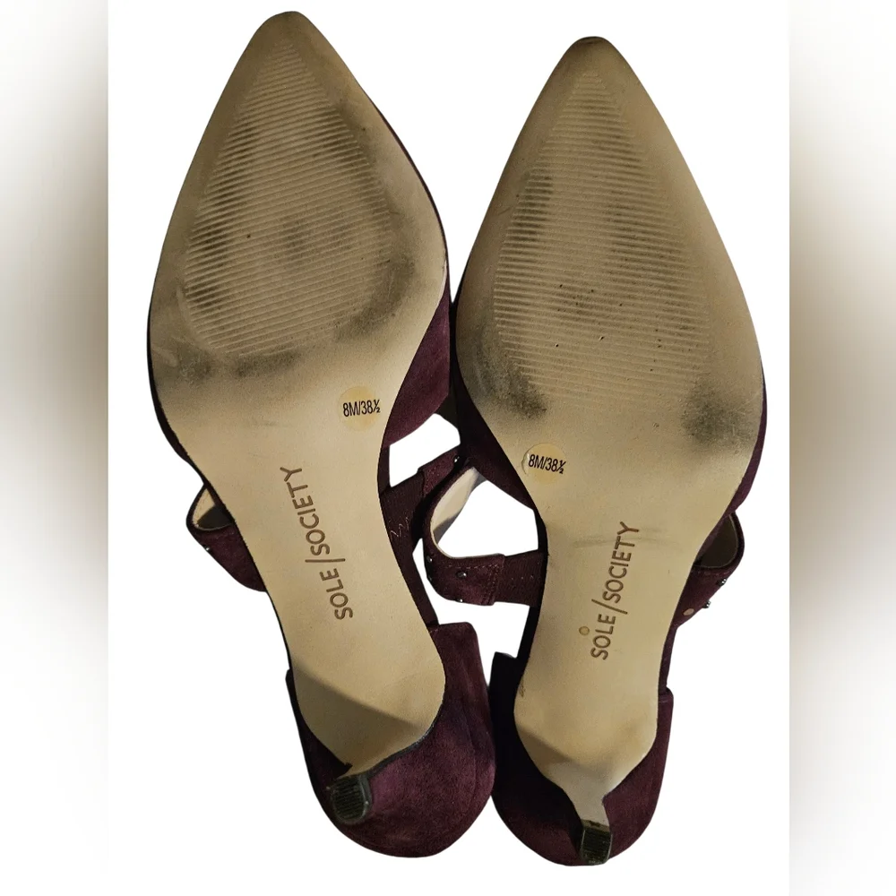 Sole society drisela Dark Plum Suede Pump